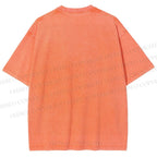 Unisex Night Glow Moth Printed Washed Tee