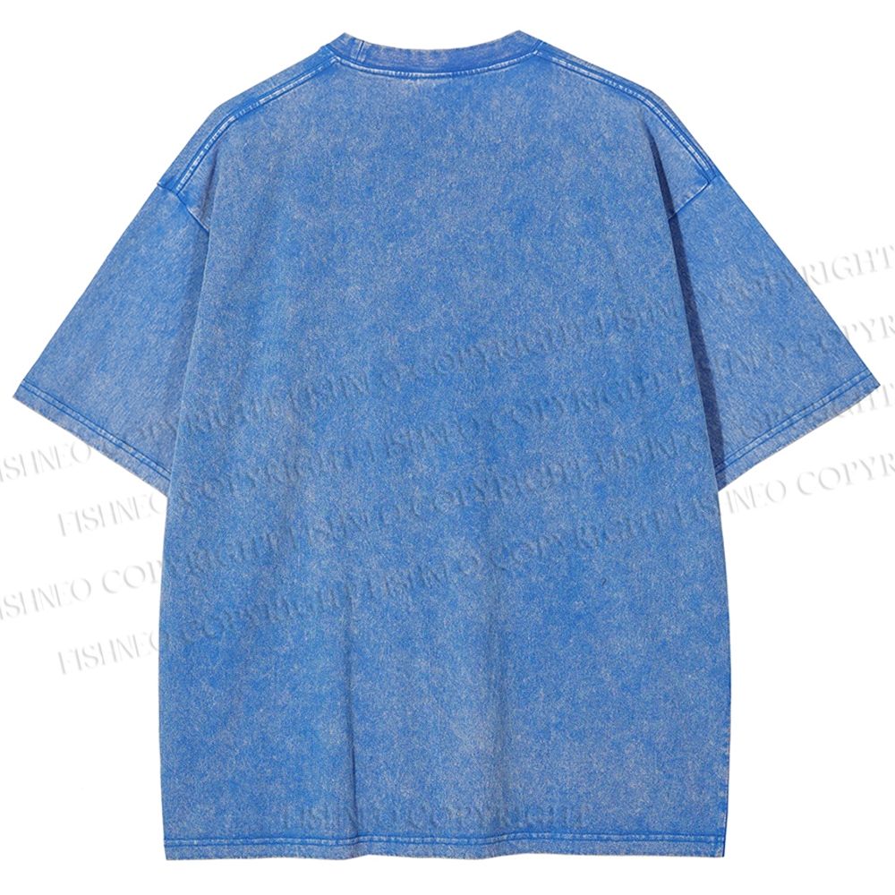 Unisex Ramen Cat Printed Washed Tee