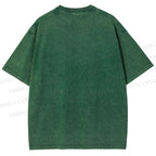 Unisex Stare Into The Abyss Frog Printed Washed Tee