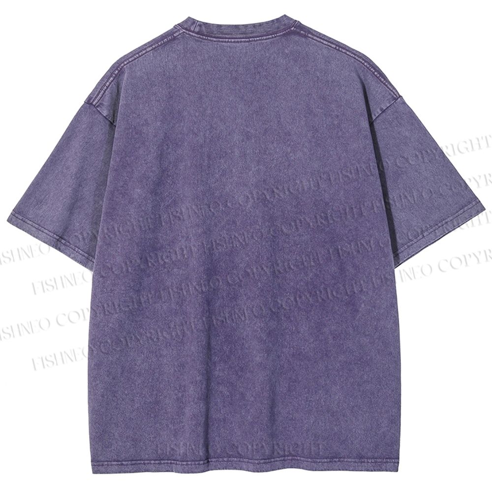 Unisex Bauhaus Lattice Printed Washed Tee