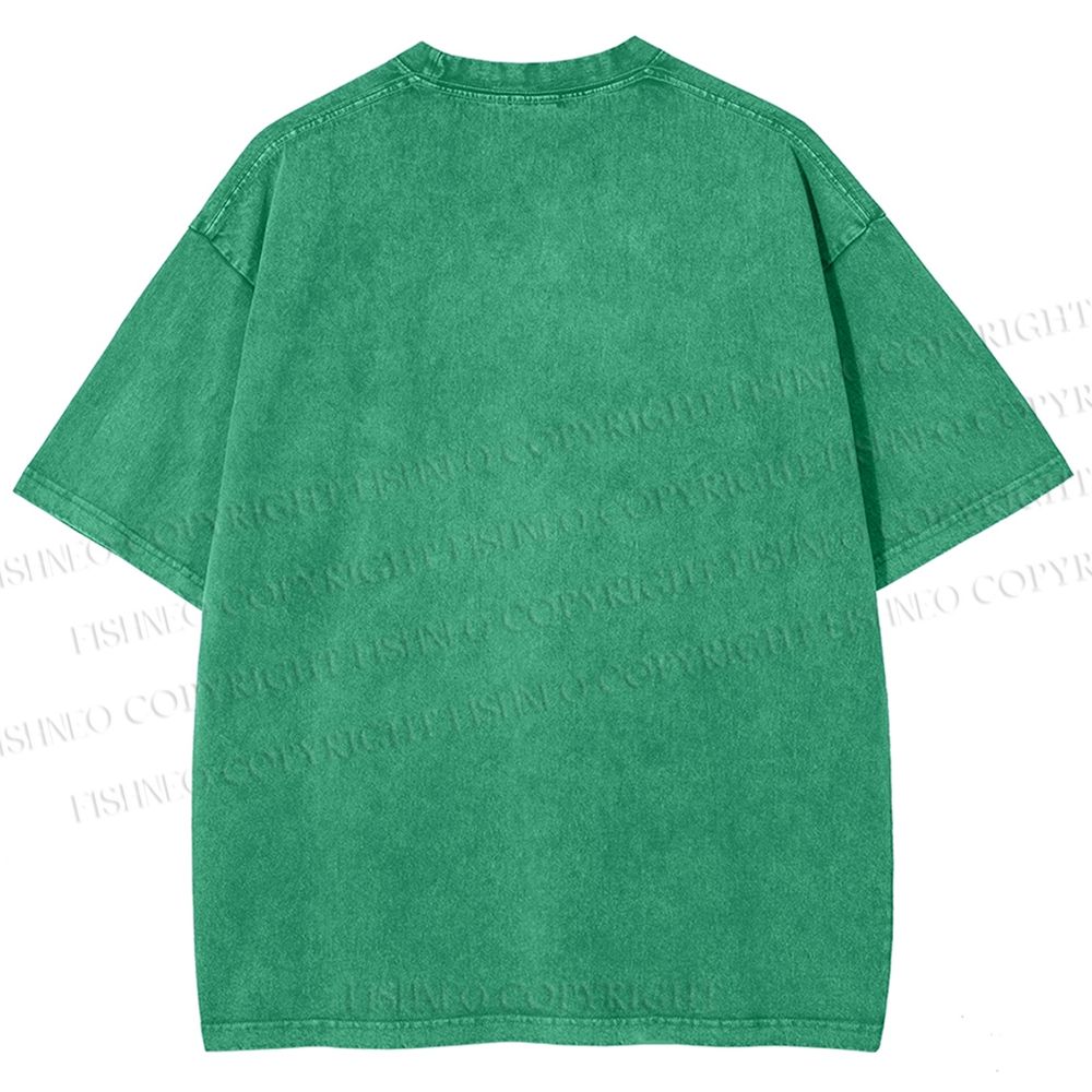 Unisex Yayoi Kusama Flowers Printed Washed Tee