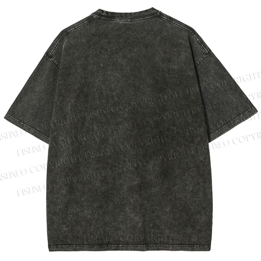 Unisex Bauhaus Dachshund Printed Washed Tee