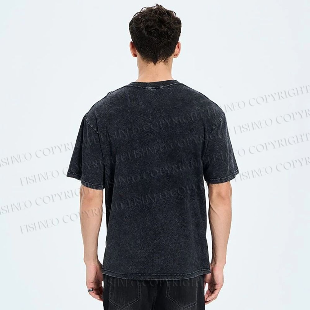 Unisex Yayoi-Style Octopus Printed Washed Tee