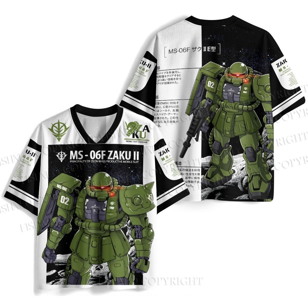 Gundam MS-06F Zaku II Jersey Shirts