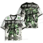 Gundam MS-06F Zaku II Printed Jersey Shirts