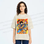 Unisex Dragon Ball Printed Washed Tee
