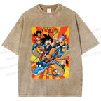 Unisex Dragon Ball Printed Washed Tee