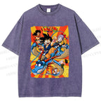 Unisex Dragon Ball Printed Washed Tee