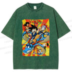 Unisex Dragon Ball Printed Washed Tee