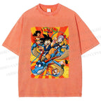 Unisex Dragon Ball Printed Washed Tee