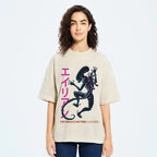 Unisex Vintage Alien Vintage Printed Washed Tee