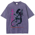 Unisex Vintage Alien Vintage Printed Washed Tee