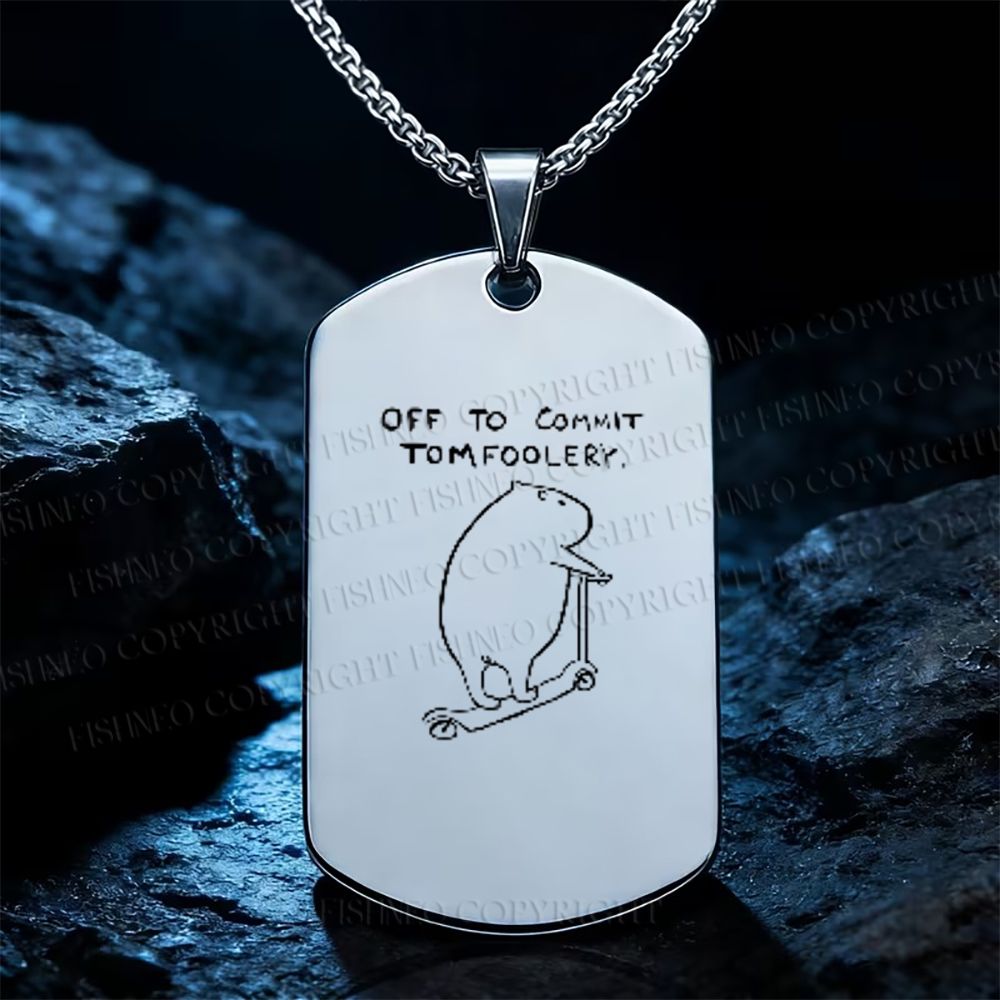Off To Commit Tomfoolery Capybara Necklace
