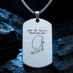 Off To Commit Tomfoolery Capybara Necklace