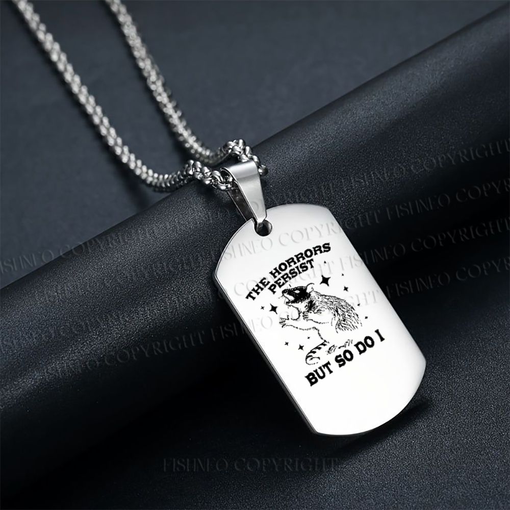 The Horrors Persist But So Do I Rat Necklace