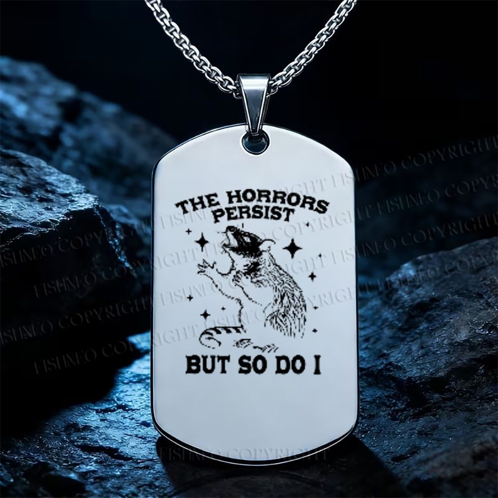 The Horrors Persist But So Do I Rat Necklace