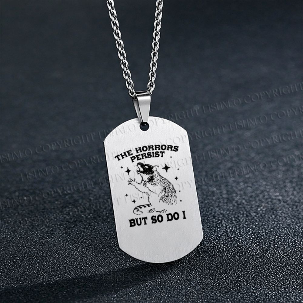 The Horrors Persist But So Do I Rat Necklace