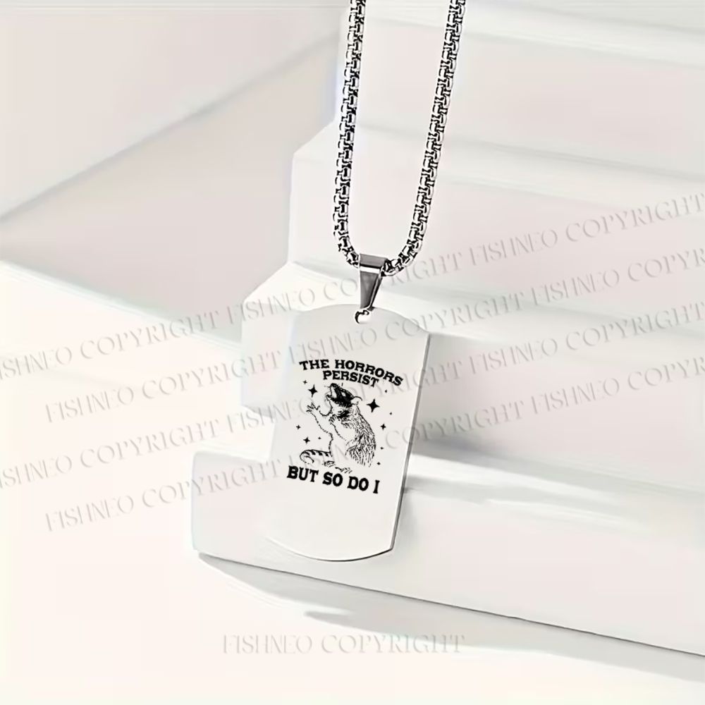 The Horrors Persist But So Do I Rat Necklace