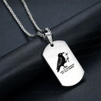 Hello Darkness My Old Friend Crow Necklace