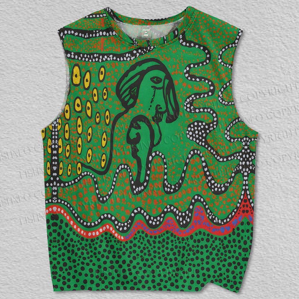 Unisex Yayoi Kusama Polka Dot Art Printed Tank Top