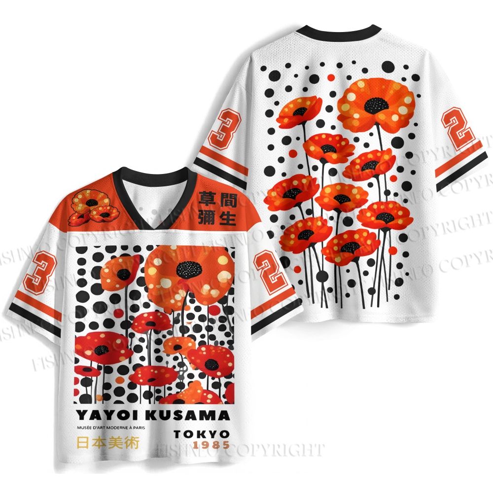 Yayoi Kusama Flower Jersey Shirts
