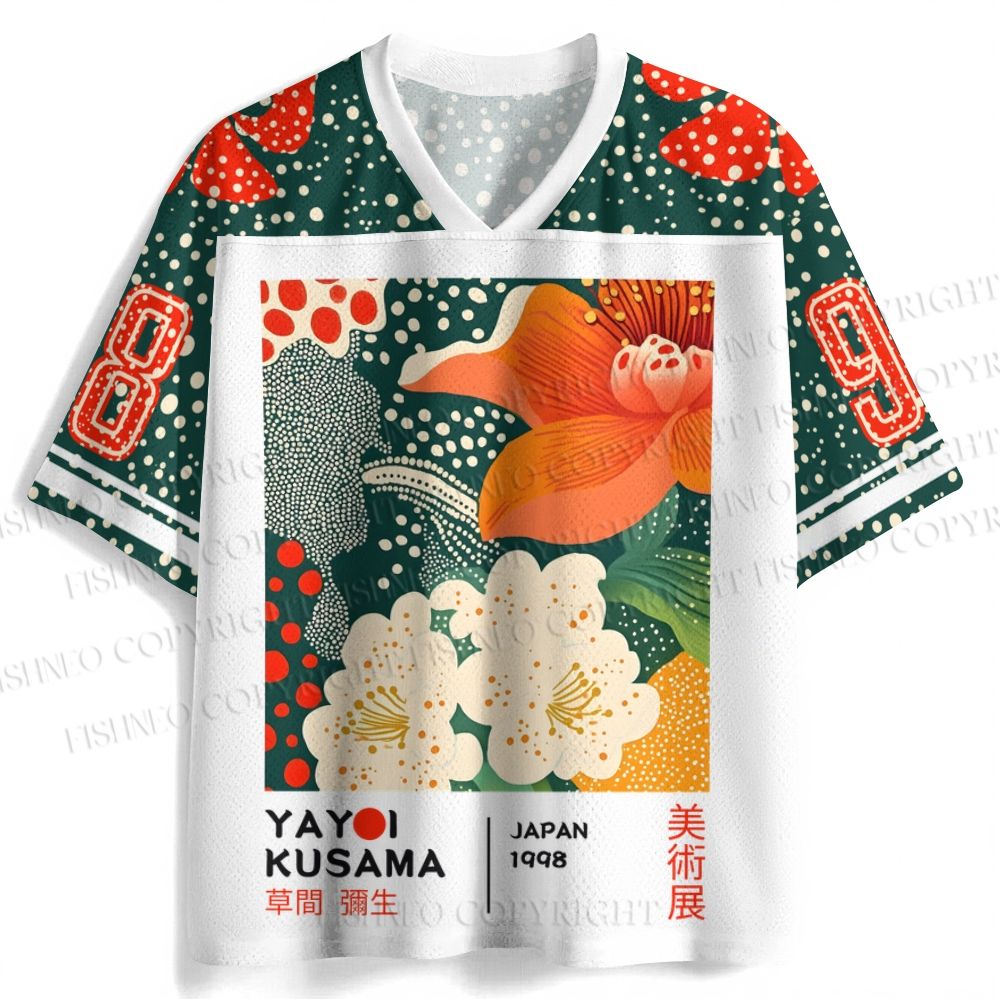 Yayoi Kusama Flower Jersey Shirts