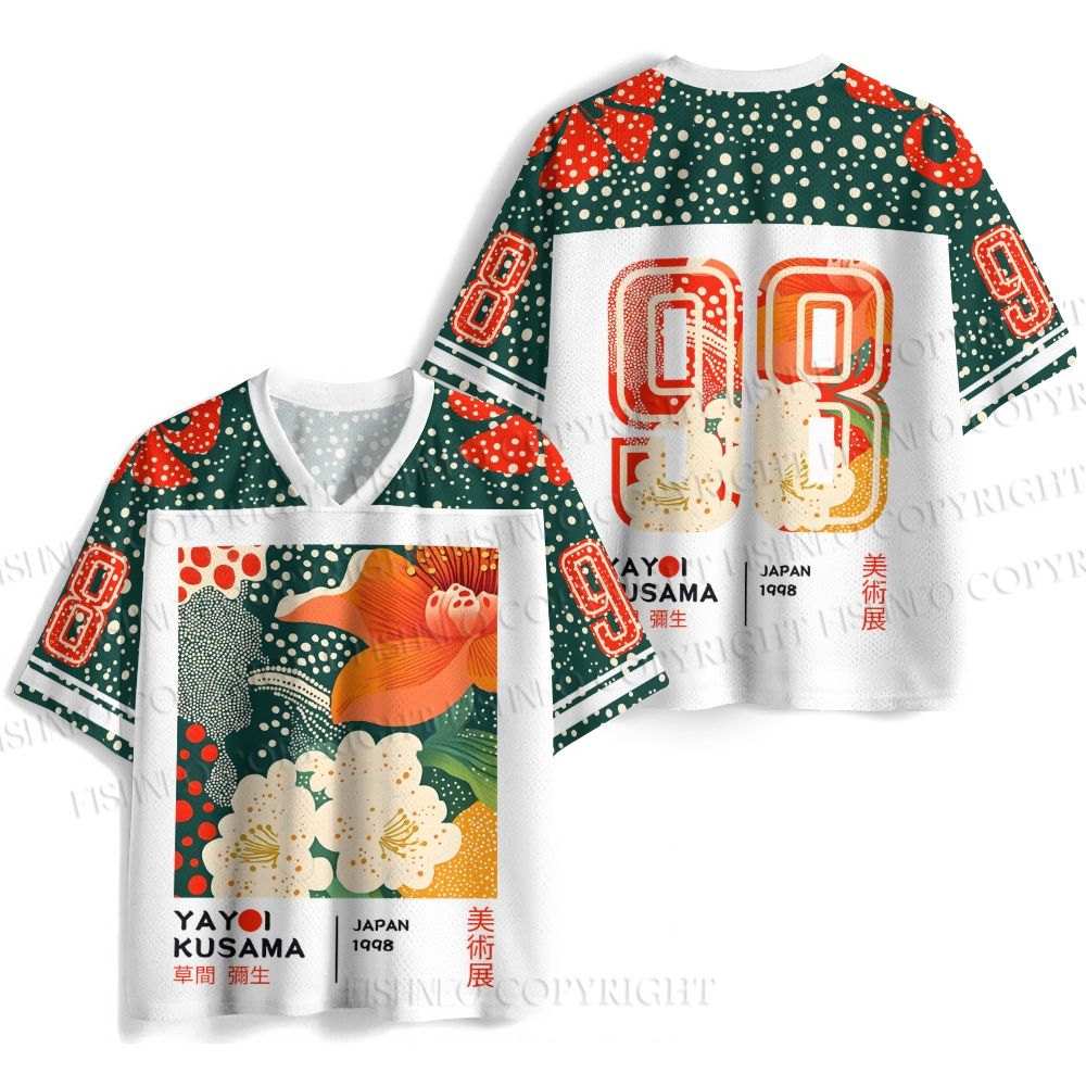 Yayoi Kusama Flower Jersey Shirts