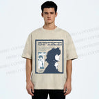 Unisex Cowboy Bebop Spike Printed Washed Tee