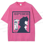 Unisex Cowboy Bebop Spike Printed Washed Tee