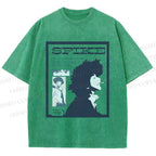 Unisex Cowboy Bebop Spike Printed Washed Tee