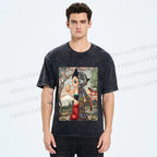 Unisex Japanese Vintage Astro Boy Printed Washed Tee