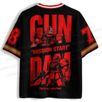 Gundam Mission Start Jersey Shirts