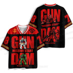 Gundam Mission Start Jersey Shirts
