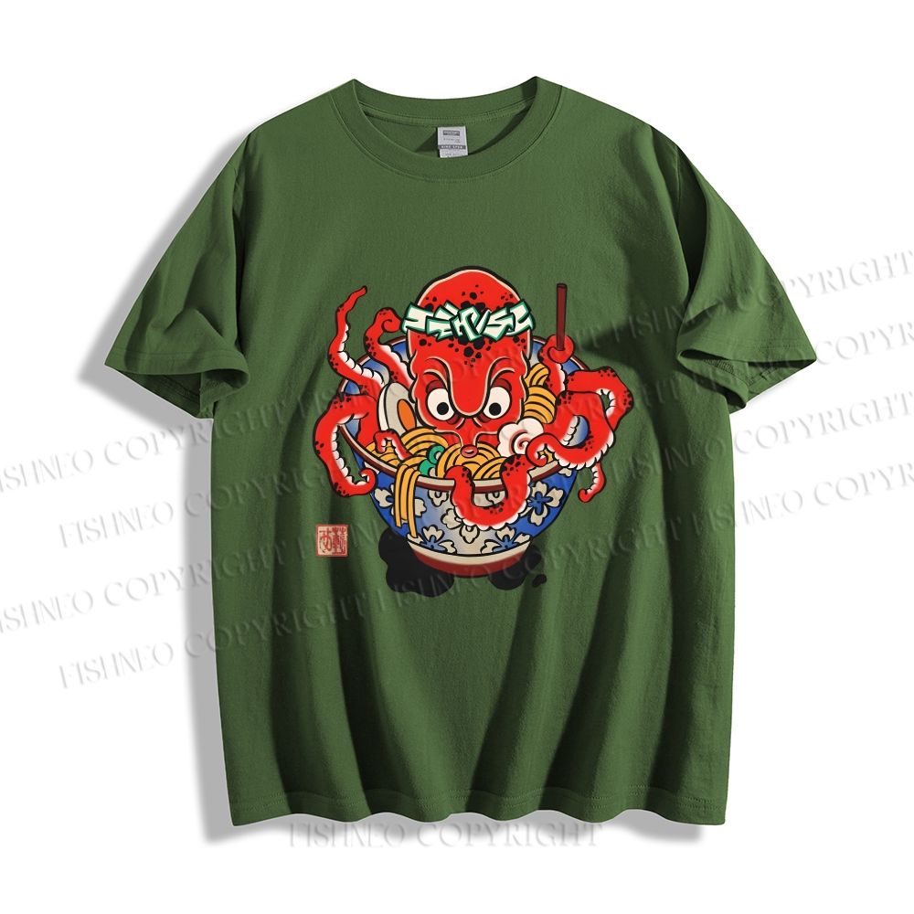 Japanese Octopus Noodle Men's T-Shirt