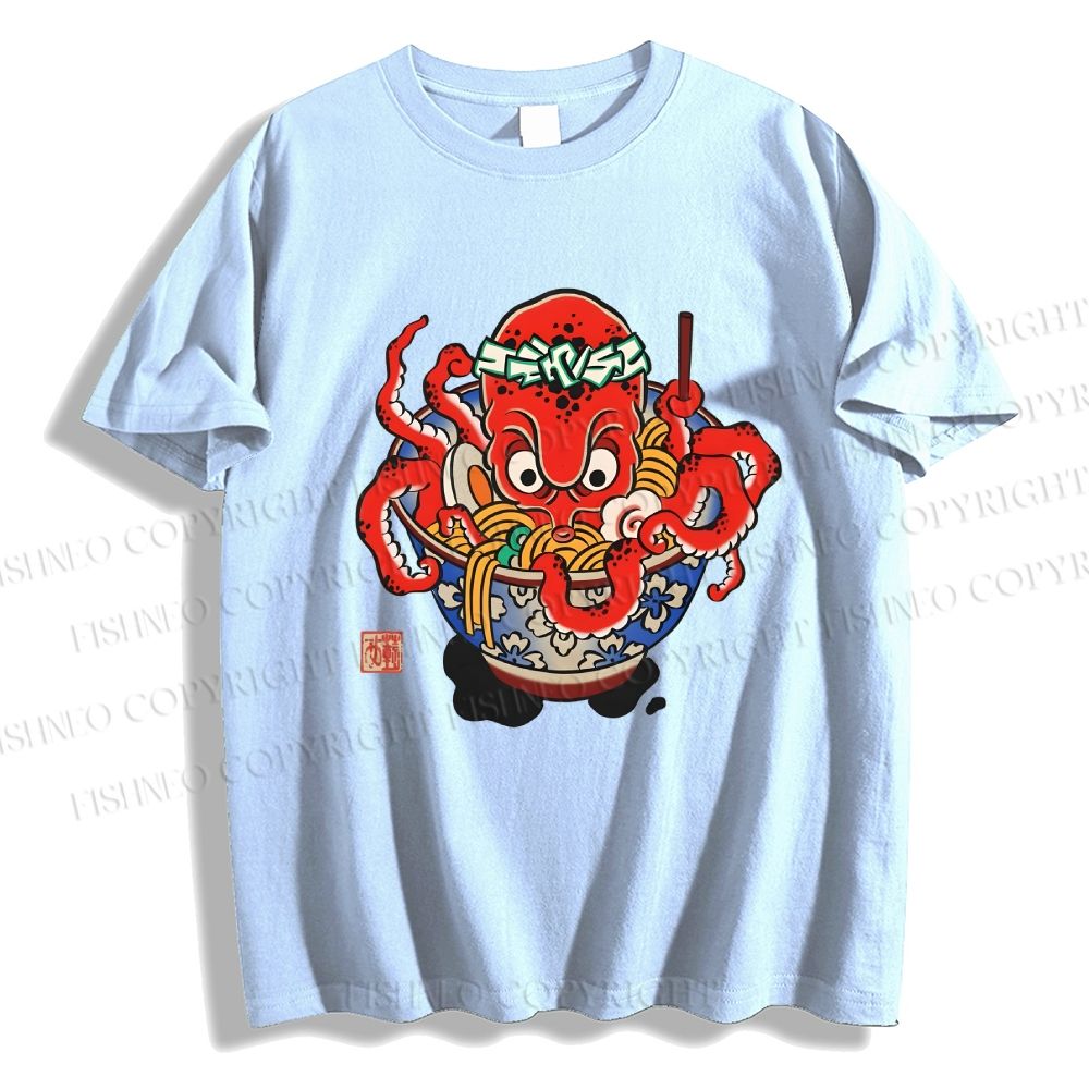 Japanese Octopus Noodle Men's T-Shirt