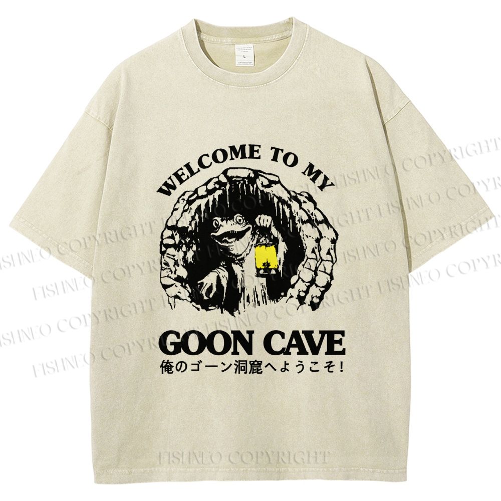 Unisex Welcome To My Dwelling Printed Washed Tee