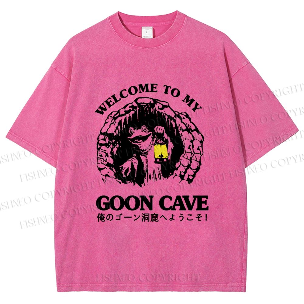 Unisex Welcome To My Dwelling Printed Washed Tee