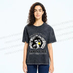 Unisex Welcome To My Dwelling Printed Washed Tee