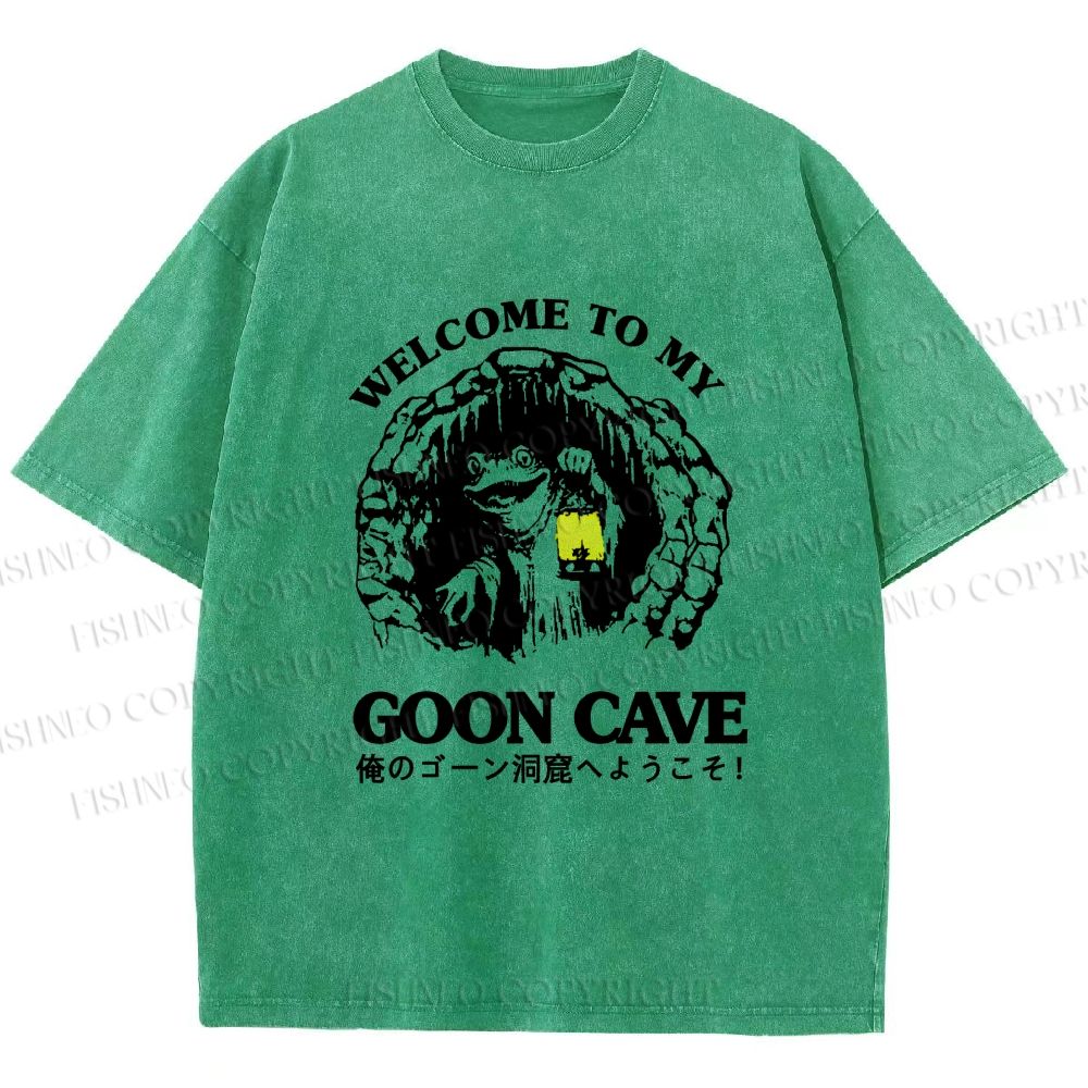 Unisex Welcome To My Dwelling Printed Washed Tee