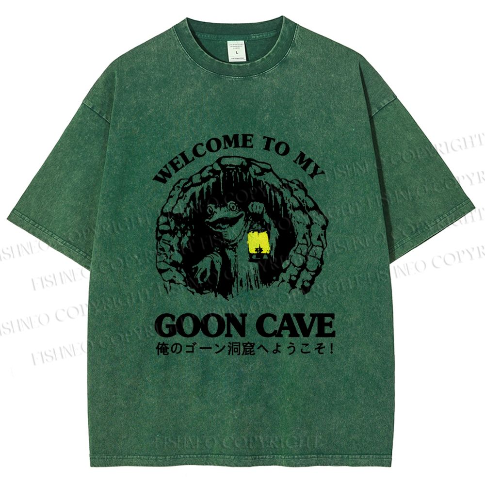 Unisex Welcome To My Dwelling Printed Washed Tee