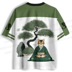 Japanese Cat Samurai Jersey Shirts