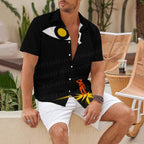 Giant Eye in Dark Hawaiian Shirt