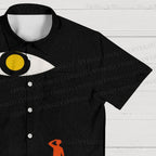 Giant Eye in Dark Hawaiian Shirt