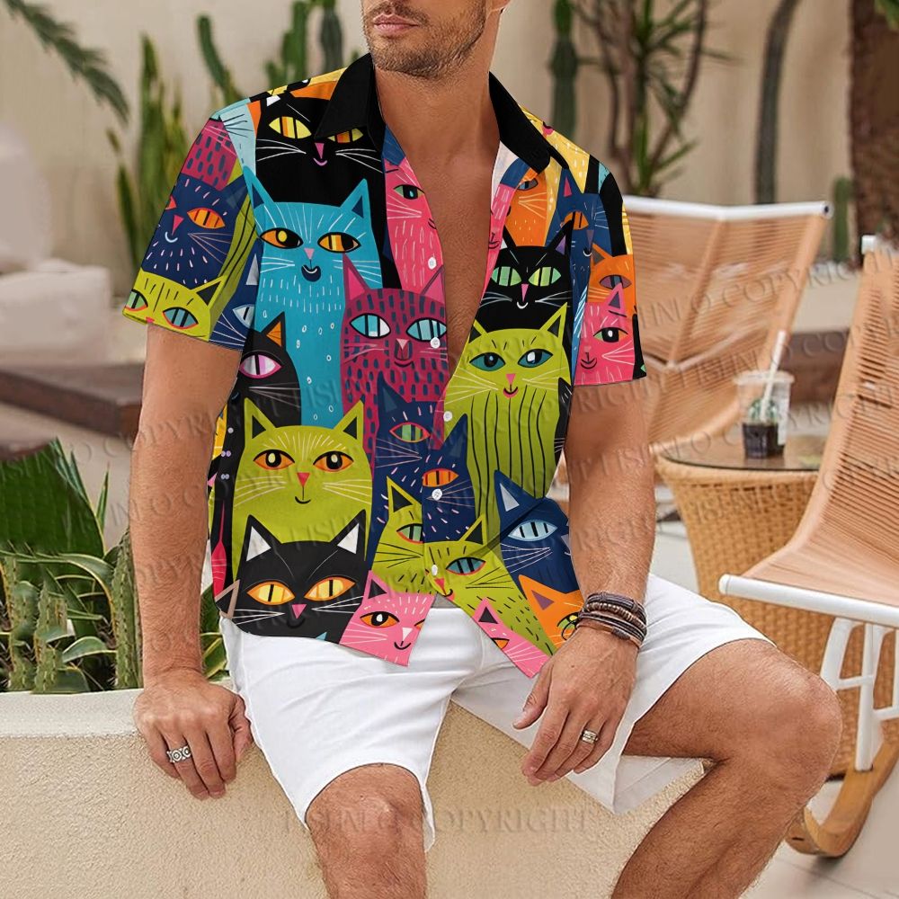 All Kinds of Cats Hawaiian Shirt