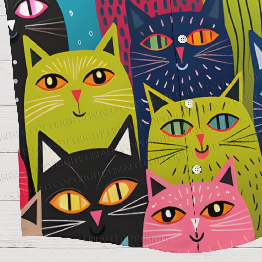All Kinds of Cats Hawaiian Shirt
