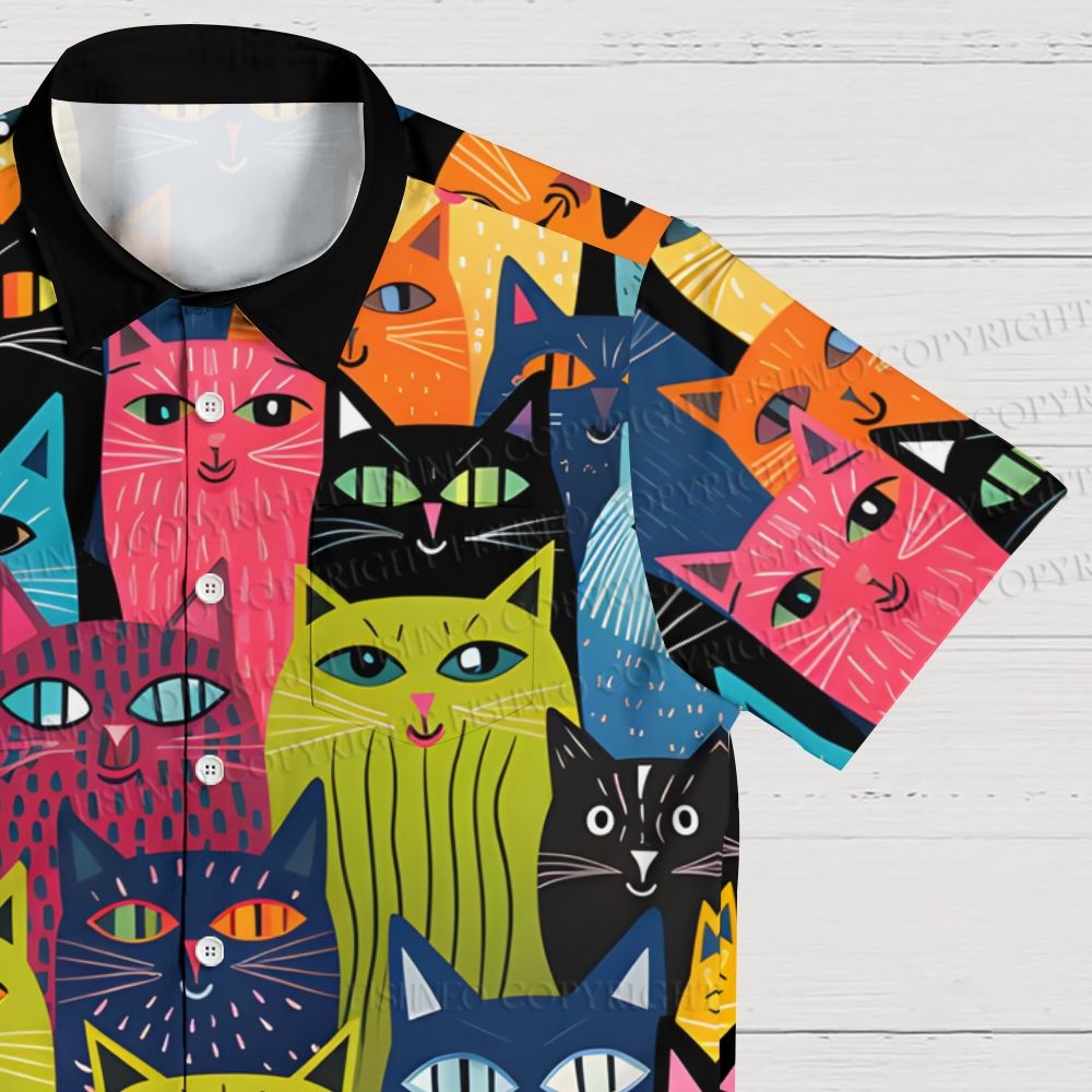 All Kinds of Cats Hawaiian Shirt