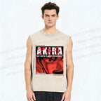 Unisex Akira Printed Washed Tank Top