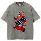 Unisex Akira Printed Washed Tee