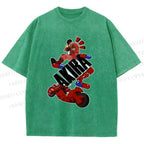 Unisex Akira Printed Washed Tee