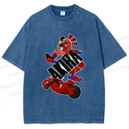 Unisex Akira Printed Washed Tee